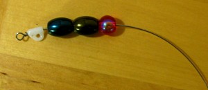 Thread on beads.