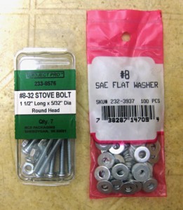 nuts, bolts, washers