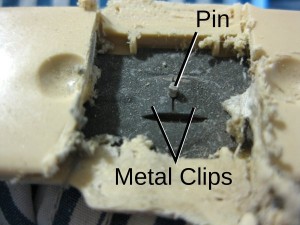 Metal Clips and Pin